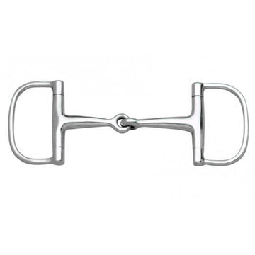 Centaur Metalab Jointed Barrel Dee Stainless Steel Horse Bit